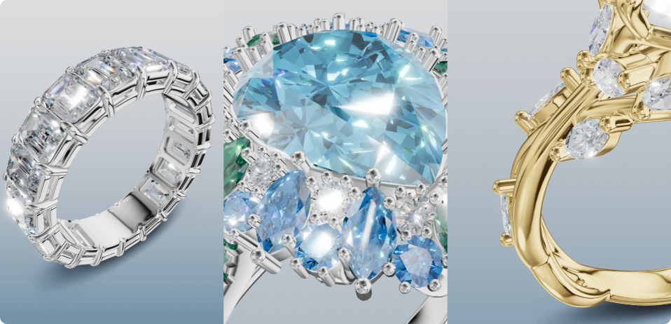 珠宝短视频渲染效果展示